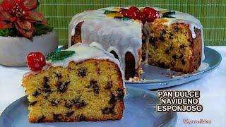 PAN DULCE NAVIDEÑO ESPONJOSO y Sin Amasar Fácil y Delicioso