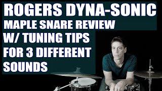 Rogers Dyna-Sonic Maple Snare Review from My Broken Ankle Rehab Session