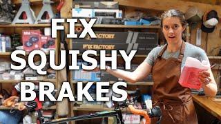 Firmer hydraulic road brakes in 5 minutes  Syd Fixes Bikes
