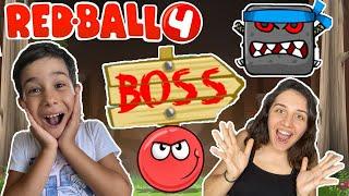 REDBALL 4 TAKLACI BOSS VE KARANLIK FABRİKAYA GİRİŞ KIRMIZI TOP OYNUYORUZ