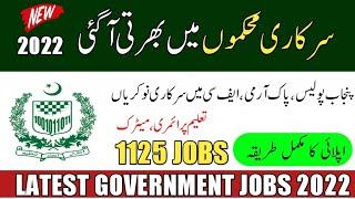 Latest Govt Jobs Today 2022  New Jobs 2022 in Pakistan Today Govt Vacancies  New Jobs in Pakistan