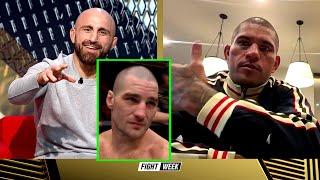 UFC 307  Volkanovski interviews Pereira on training with Sean Strickland  Fox Sports Australia