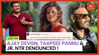 Varinder Chawla Slams Taapsee Pannu Ajay Devgn & Jr. NTR Full Story  Bollywood Update