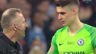 Carabao cup  Chelsea 0 3 - 0 4 Man City  ALL PENALTIES + KEPA INCIDENT Refusal to be subbed