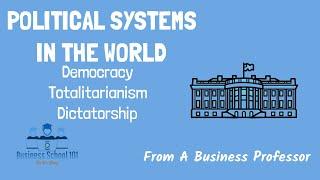 Politcal Systems in the World  International Business  From A Business Professor