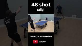 48 shot rally ends with anguished scream #tabletennis