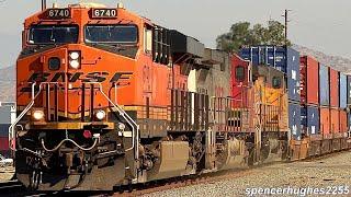 LONG FREIGHT TRAINS 200+ Cars 