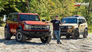 2024 Land Cruiser vs. Ford Bronco Sasquatch Road and Trail Shootout