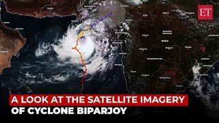 Cyclone Biparjoy Satellite imagery show storm moving towards Gujarat coast