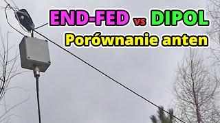 DIPOL kontra END-FED - porównanie anten KF na pasmo 40 metrów