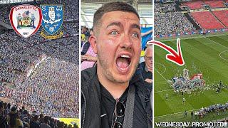 BARNSLEY VS SHEFFIELD WEDNESDAY  0-1  45000 FANS ERUPT IN 123RD MINUTE AS WEDNESDAY SCORE