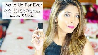 MUFE ULTRA HD FOUNDATION #UHDINDIA  REVIEW & DEMO  HINA ATTAR