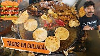 Así SE DEBE COMER TACOS en CULIACÁN Sinaloa  La garnacha que apapacha