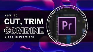 Premiere Pro - How To Cut Trim & Combine Video