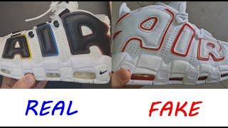 Nike air up-tempo real vs fake. How to spot fake Nike up tempo 96 sneakers