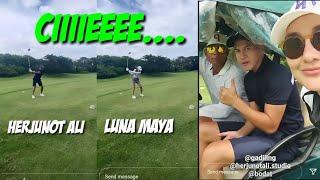 Ciiiee...Luna Maya Herjunot Ali Main Golf Bareng...Akhirnya