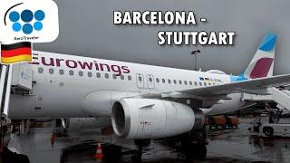 TRIP REPORT  Eurowings A320  Barcelona - Stuttgart BCN-STR  Economy Class 