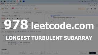 Разбор задачи 978 leetcode.com Longest Turbulent Subarray