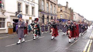 Farewell to Gibraltar by SCOTS Pipes & Drums and combined Royal Regiment of Scotland bands