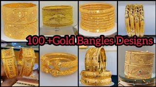 Gold Bangles  Gold ke Kangan Gold Bangles Designs 2023 Gold Jewelry Gold kara Gold kada