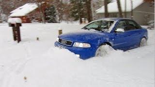 500 hp Audi S4 quattro vs 12+ of fresh snow  Unstoppable...