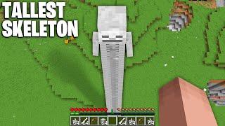 What HAPPENS if you SPAWN the TALLEST SKELETON in Minecraft ? SUPER MOB SKELETON 