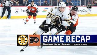 Bruins @ Flyers 127  NHL Highlights 2024