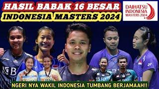 Pulang Rame2 - Hasil Semua Sektor 16 Besar Badminton Indonesia Masters 2024 Hari Ini
