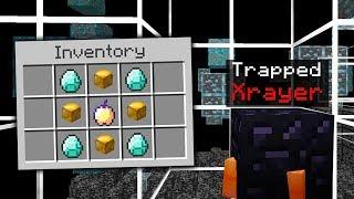 Trapping a xrayer so i can craft a Notch apple in Hypixel UHC