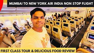 16 HOURS MUMBAI TO NEW YORK AIR INDIA Non Stop FLIGHT in BOEING 777  AIR INDIA FIRST CLASS Interior