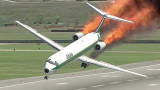 Amazing MD-82 Landing The Most Dangerous Flight in Air Italy and Iberia History