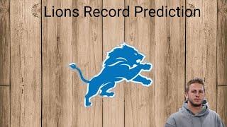 Detroit Lions Record Prediction 2024-2025 NFL Season