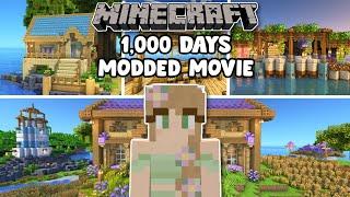 My 1000 Day MODDED ISLAND Adventure {Minecraft Movie}