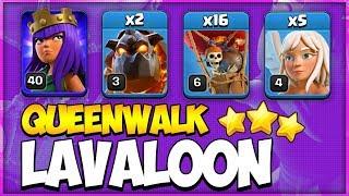 Amazing TH 10 Queen Charge LavaLoon Attack Strategy Guide  TownHall 10 LaLo 3 Star  Clash of Clans