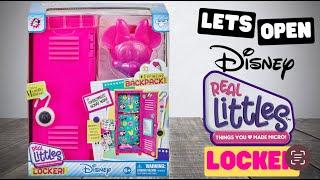 REAL LITTLES  Disney Minnie Mouse LOCKER. Does it fit Barbie dolls? Unboxing & Review  mini