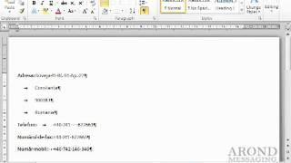 Using Word 2010 - Display Formatting Marks