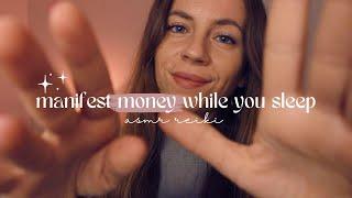 ASMR REIKI manifest money while you sleep  hand movements plucking energy positive affirmations