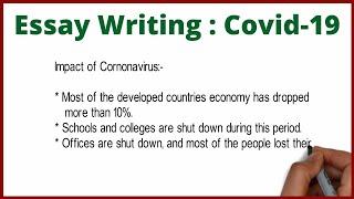 Essay Writing In English  How To Write An Essay  Covid 19 Essay  Coronavirus Essay In English