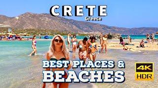 Crete Greece - Best Cities And Beaches - Walking Tour Across The Island  - 4K HDR - 6+ hours