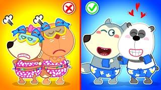 Wolf Family⭐️ Lucy Dont Feel Jealous of Friend About Swimsuit - Wolfoo Kids Stories  Kids Cartoon