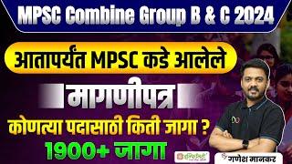 आतापर्यंत MPSC कडे आलेले मागणीपत्र  कोणत्या पदासाठी किती जागा  mpsc new update  mpsc news today