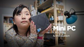 Installing Mini PC Kamrui CK10 With My Daughter - It Is Compact and Upgradable