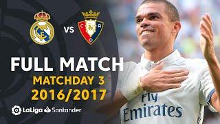 Real Madrid vs CA Osasuna 5-2 Matchday 3 20162017 - FULL MATCH