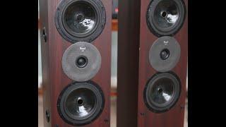 Rare Royd Doublets Hifi Floorstanders 3 Drivers 2-way Speakers Sound Demo and Overview