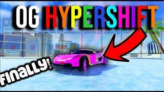 Unlocking The Rarest Item In The Game... OG Hypershift  Roblox Jailbreak