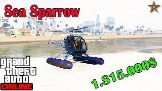 GTA ONLINE - SEA SPARROW НОВЫЙ БОЕВОЙ ВЕРТОЛЕТ ТЮНИНГ И ОБЗОР