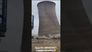 FREE FIRE BIMASAKTI STRIP TOWER DESTROYED IN REAL LIFE #shorts#ytshortsBIMASAKTI tower climb