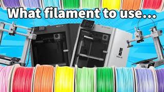 The most popular filaments and what theyre used for...