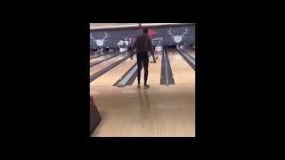 Guy splits bowling ball in half