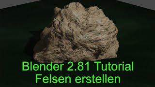 Blender 2 81 Material Editor Tutorial Felsen deutsch